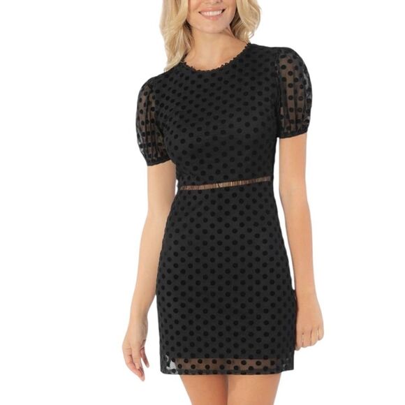 Speechless Dresses & Skirts - SPEECHLESS Puff Sleeve Body-con Dress In Black